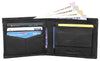 Napa Hide RFID Protected Genuine High Quality Leather Wallet & Pen Combo for Men (black) - WILDHORN