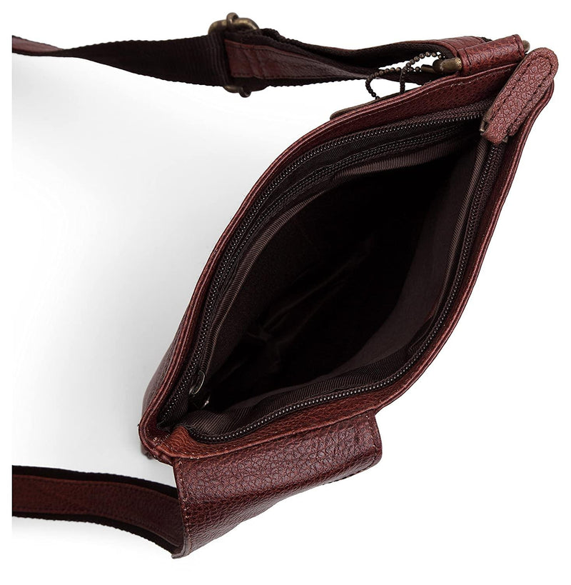 WILDHORN® 100% Genuine Leather Sling Messenger Bag for Men