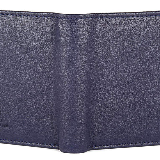 Napa Hide RFID Protected Genuine High Quality Leather Wallet & Pen Combo for Men (BLUE NAPA) - WILDHORN