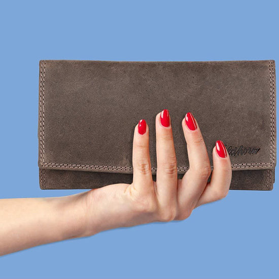 WildHorn Mia RFID PROTECTED Genuine Leather Wallet for Women stylish|Purse for Women/Girls - WILDHORN