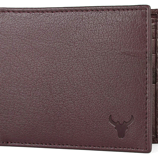 Napa Hide RFID Protected Genuine High Quality Leather Wallet & Pen Combo for Men (Brown) - WILDHORN