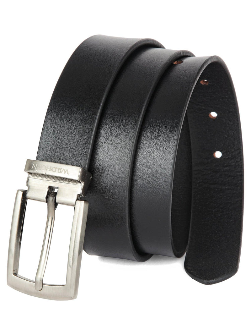 WILDHORN Formal Leather Belt for Men I Free Size I Waist Fit up to 46 inches