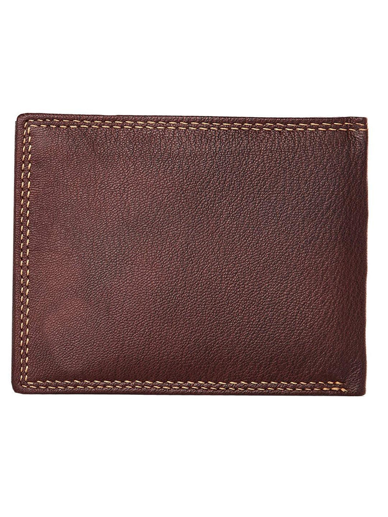 WILDHORN® RFID Protected Genuine High Quality  Leather Wallet, Keychain & Pen Combo for Men