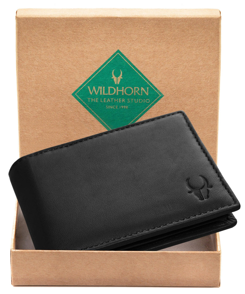 WILDHORN® Premium Top Grain Genuine Leather Wallet for Men - WILDHORN