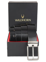 WILDHORN Formal Leather Belt for Men I Free Size I Adjustable I Waist Fit up to 46 inches - WILDHORN