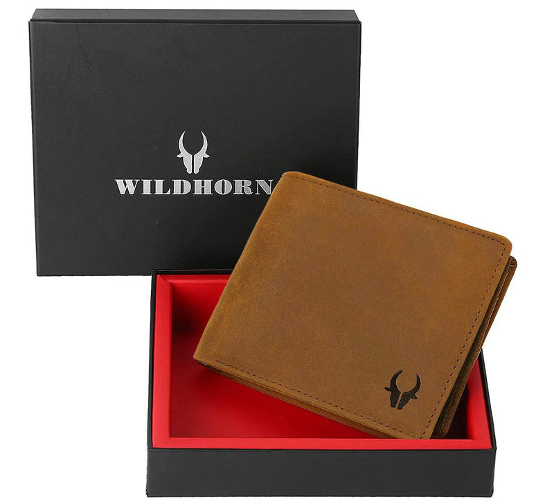 WILDHORN® Engraved Personalized Wallet for Men - Gift for Father, Husband ,Friend, Boyfriend, Brother & Son - WILDHORN