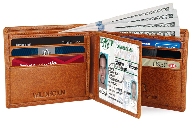 WILDHORN® Premium Top Grain Genuine Leather Wallet for Men