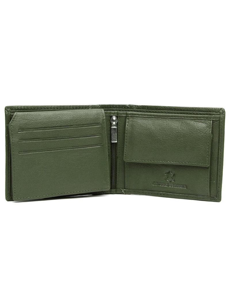 WILDHORN® RFID Protected Genuine High Quality  Leather Wallet, Keychain & Pen Combo for Men