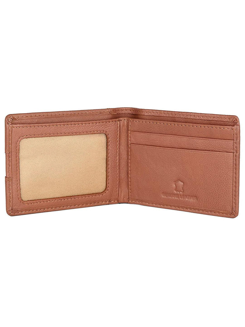 WILDHORN® RFID Protected Genuine High Quality  Leather Wallet, Keychain & Pen Combo for Men