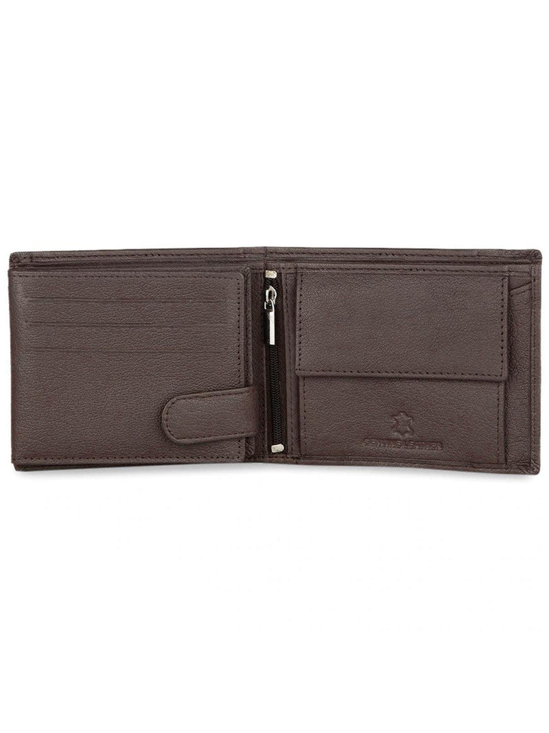WILDHORN® RFID Protected Genuine High Quality Classic Leather Wallet & Pen Combo for Men
