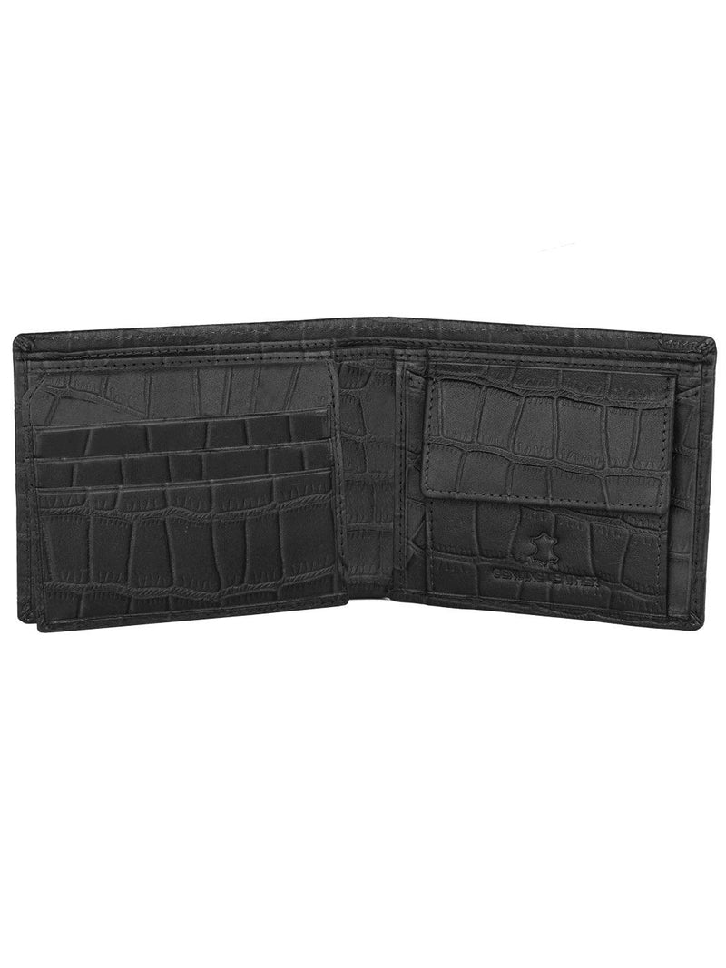 WILDHORN® RFID Protected Genuine High Quality  Leather Wallet, Keychain & Pen Combo for Men