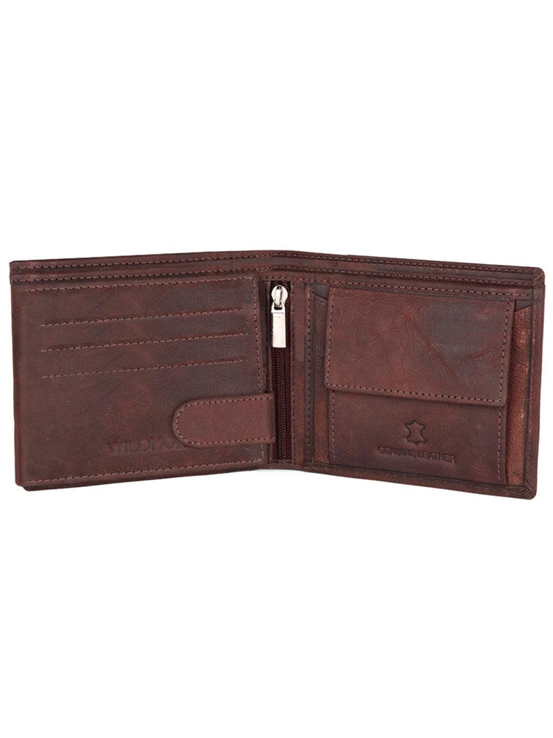 WILDHORN® RFID Protected Genuine High Quality  Leather Wallet, Keychain & Pen Combo for Men