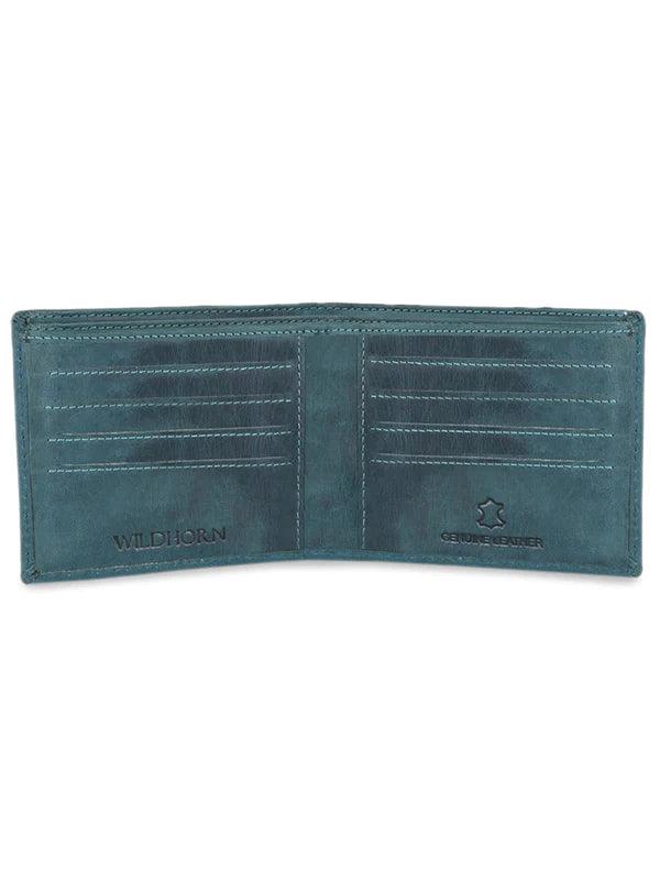 WILDHORN® RFID Protected Genuine High Quality  Leather Wallet, Keychain & Pen Combo for Men