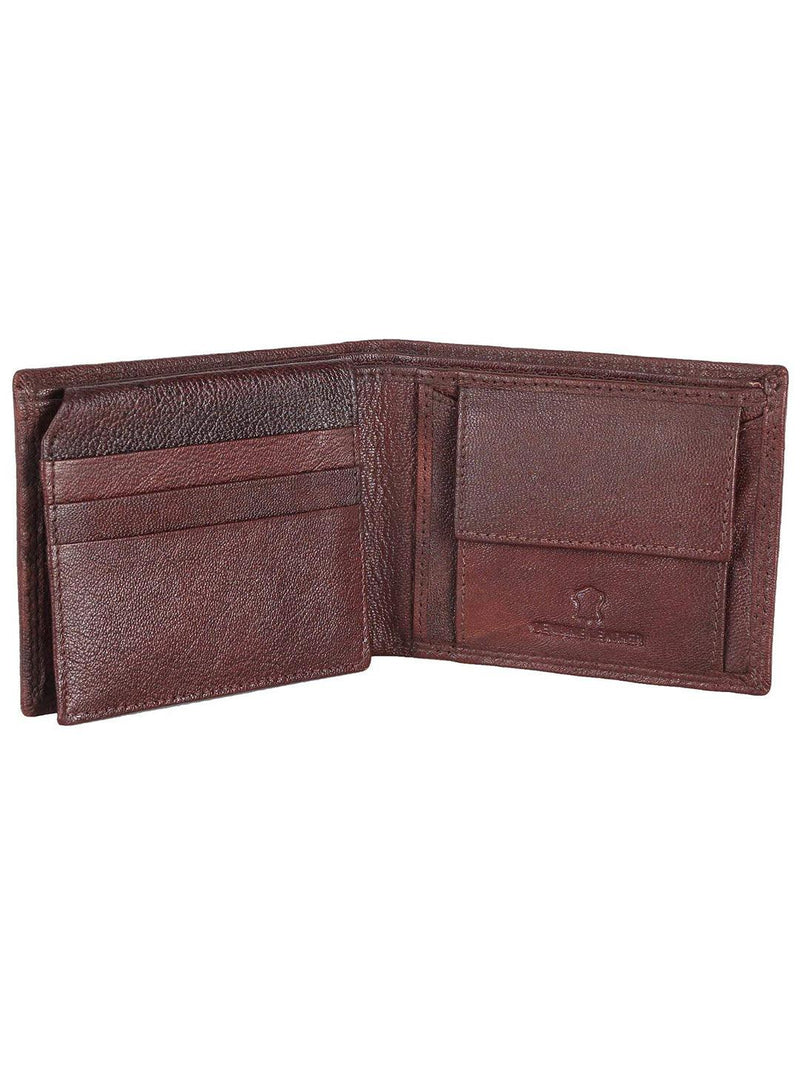 WILDHORN® RFID Protected Genuine High Quality  Leather Wallet, Keychain & Pen Combo for Men