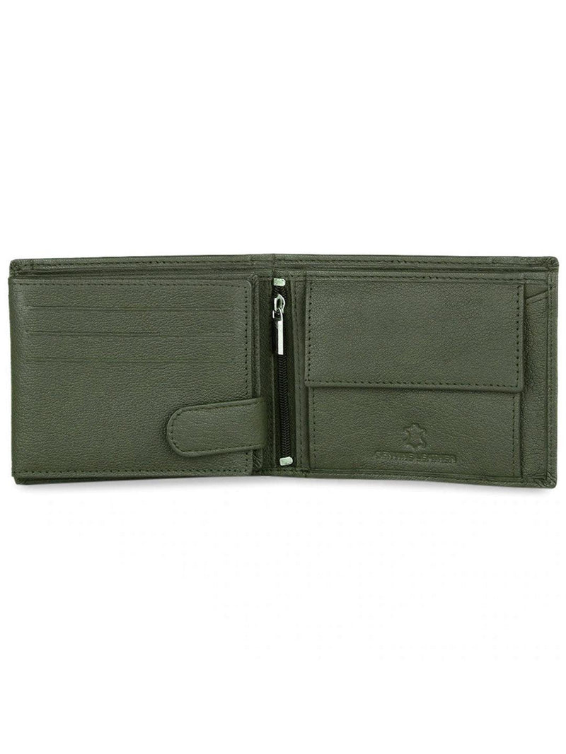WILDHORN® RFID Protected Genuine High Quality Classic Leather Wallet & Pen Combo for Men