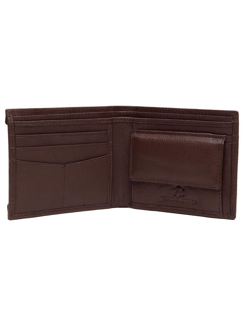 WILDHORN® RFID Protected Genuine High Quality  Leather Wallet, Keychain & Pen Combo for Men