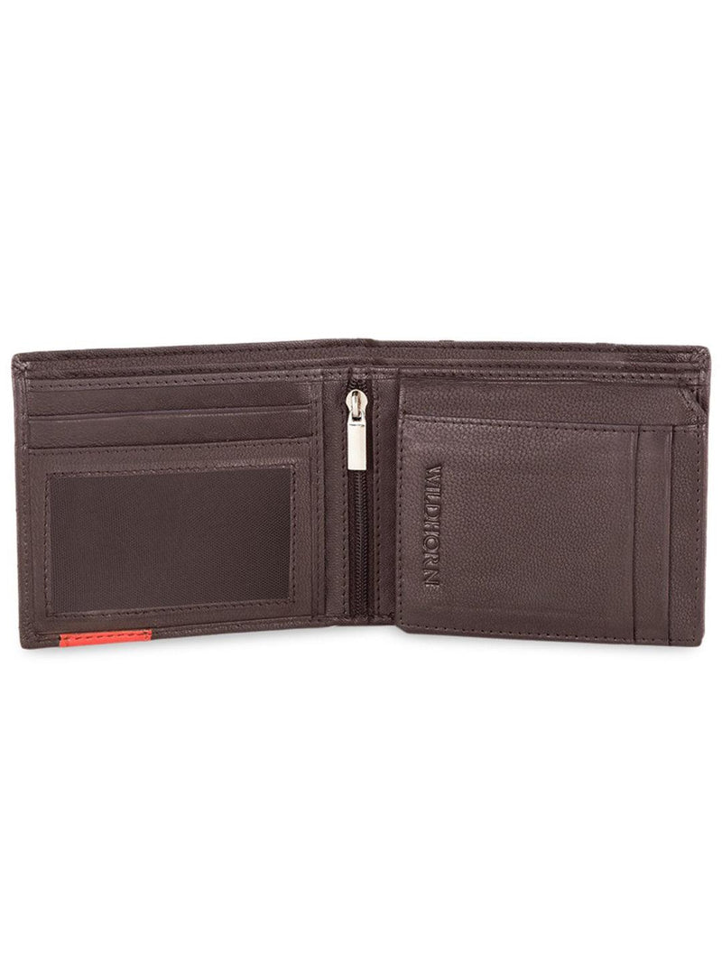WILDHORN® RFID Protected Genuine High Quality  Leather Wallet, Keychain & Pen Combo for Men