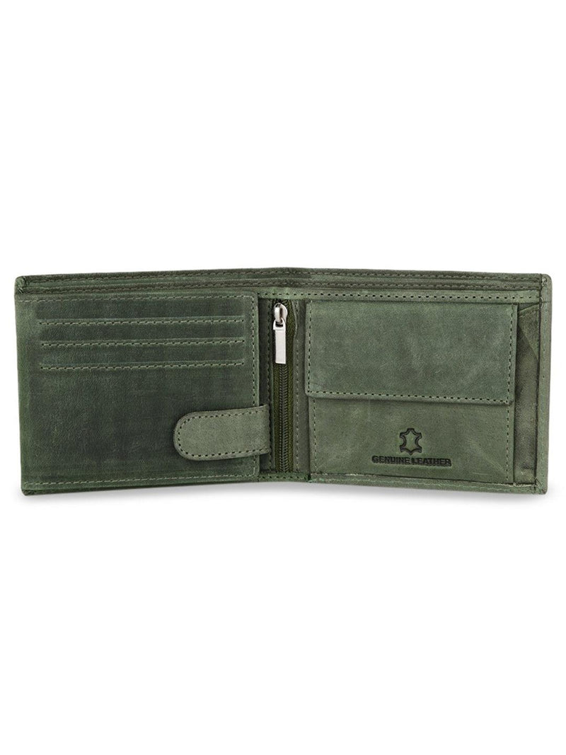 WILDHORN® RFID Protected Genuine High Quality Classic Leather Wallet & Pen Combo for Men