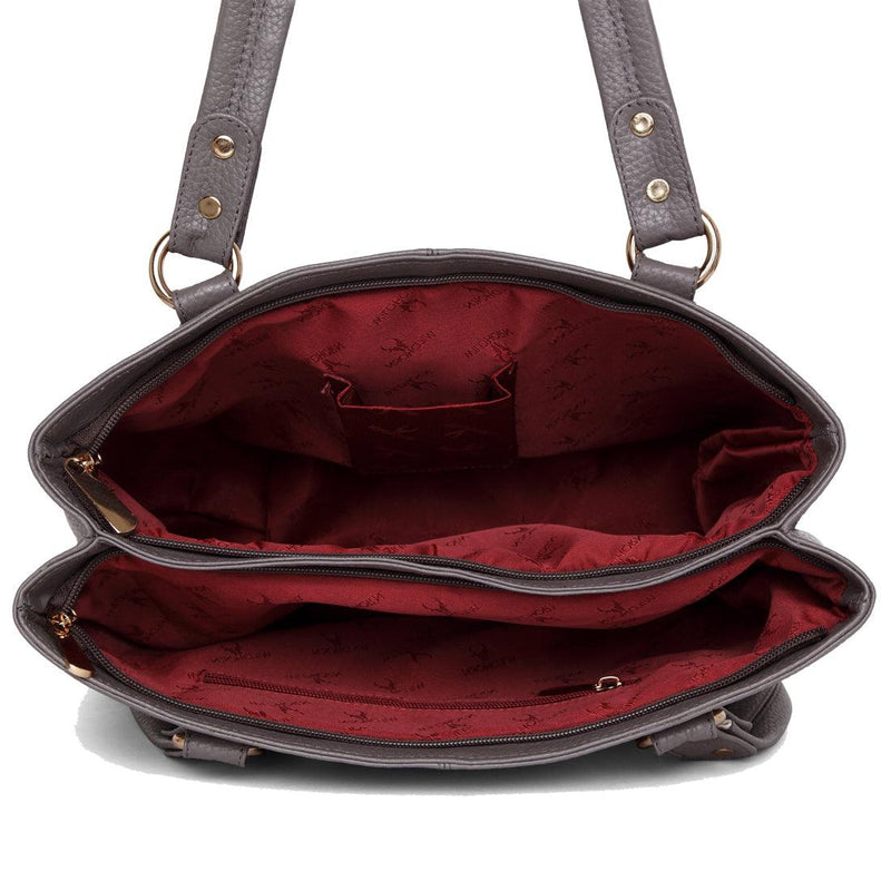 WILDHORN Upper Grain Genuine Leather Ladies Shoulder Bag | Hand Bag | Shopping Bag for Girls & Women. - WILDHORN