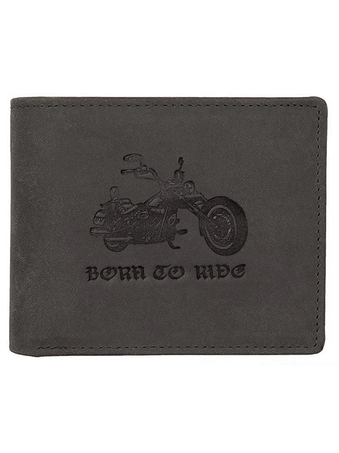 WILDHORN RFID Protected Top Grain Genuine Hunter Leather Wallet for Men - WILDHORN