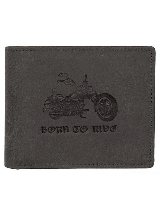 WILDHORN RFID Protected Top Grain Genuine Hunter Leather Wallet for Men - WILDHORN