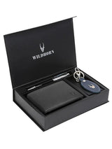 WILDHORN® RFID Protected Genuine High Quality Leather Wallet, Keychain & Pen Combo for Men - WILDHORN