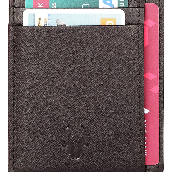 WILDHORN®Genuine Leather Card Case for Mens - WILDHORN