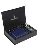 WILDHORN® RFID Protected Genuine High Quality  Leather Wallet, Keychain & Pen Combo for Men