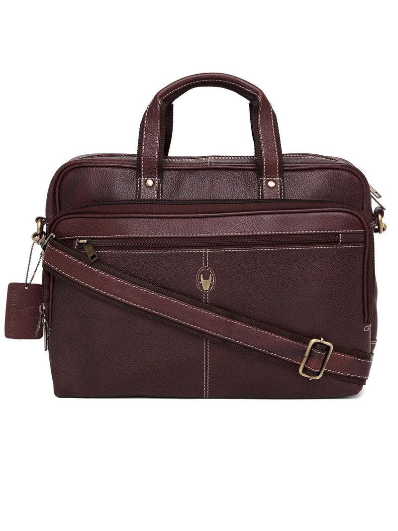 WILDHORN® 100% Genuine Leather Laptop Bag for Men - WILDHORN