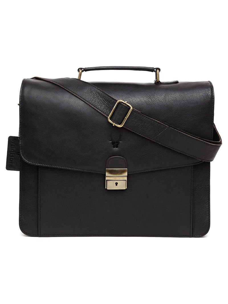 WILDHORN® 100% Genuine Leather Laptop Bag for Men