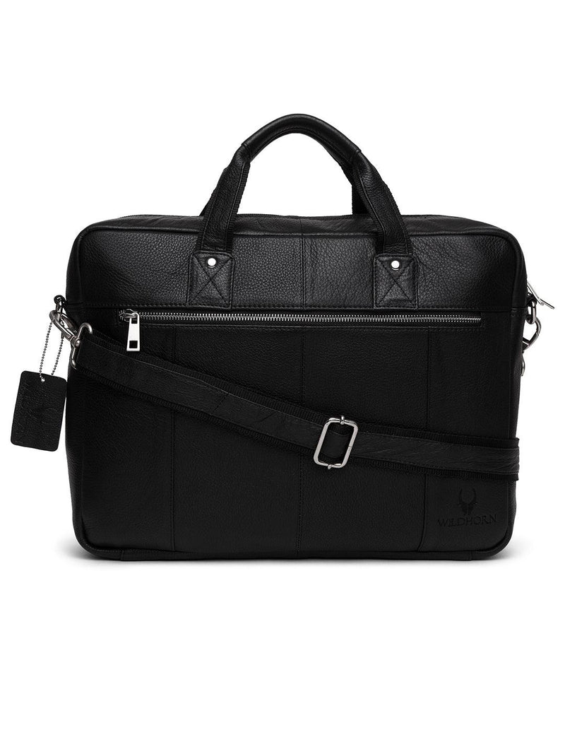 WILDHORN® 100% Genuine Leather Laptop Bag for Men