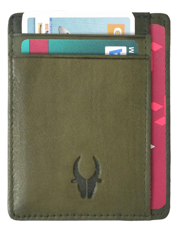 WILDHORN®Genuine Leather Card Case for Mens