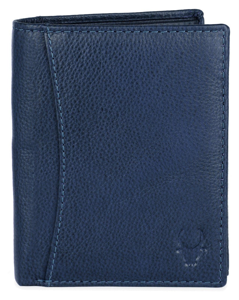 WILDHORN Top Grain Portrait Leather Wallet for Men | Ultra Strong Stitching | Handcrafted | RFID Blocking | 2 ID Slots | 11 Card Slots | Zip Compartment - WILDHORN