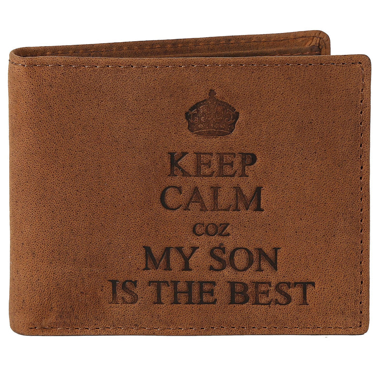 WILDHORN® Best Husband Men's Leather Wallet l Gift Hamper for Husband - WILDHORN