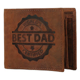 WILDHORN® Best Dad Men's Leather Wallet - WILDHORN