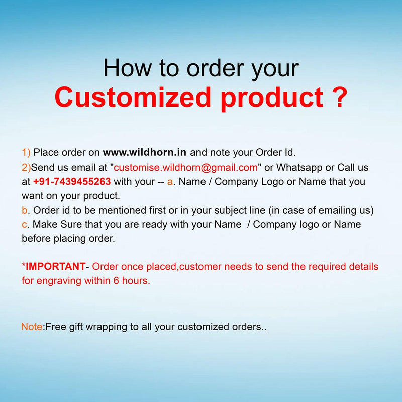 WILDHORN® RFID Protected Customizable Card Holder for Gifting | Engrave with Your Name,Company Name or Initials