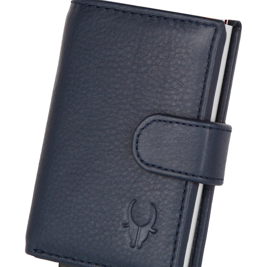 WildHorn® RFID Protected Unisex Genuine Leather Card Holder - WILDHORN