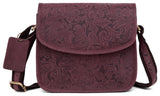 WILDHORN® Leather Crossbody Bag for Women- Small Vintage Crossover Fashion Purse Long Over the Shoulder Sling For Everyday