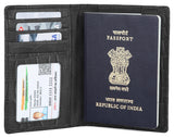 WILDHORN® Leather Passport Holder Cover Case RFID Blocking Travel Wallet
