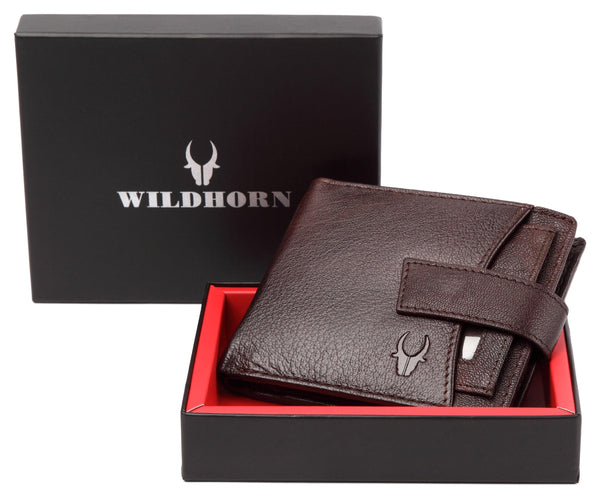 WildHorn® RFID Protected Genuine High Quality Leather Wallet for Men - WILDHORN