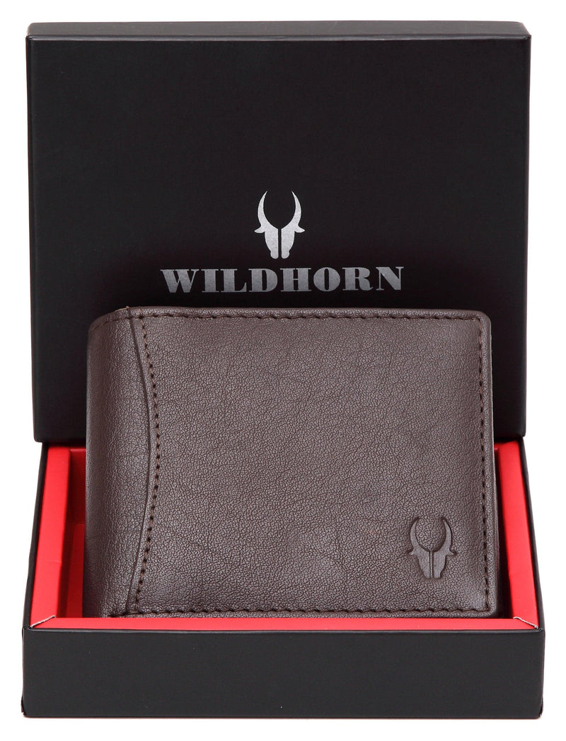 WildHorn® 100% Genuine High Quality Mens Leather Wallet - WILDHORN