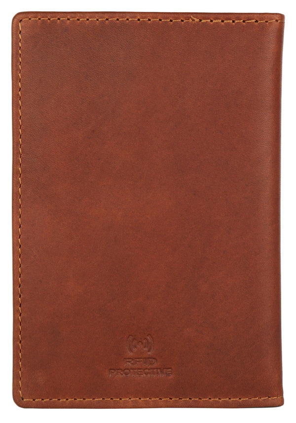 WILDHORN® Leather Passport Holder Cover Case RFID Blocking Travel Wallet