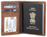 WILDHORN® Leather Passport Holder Cover Case RFID Blocking Travel Wallet