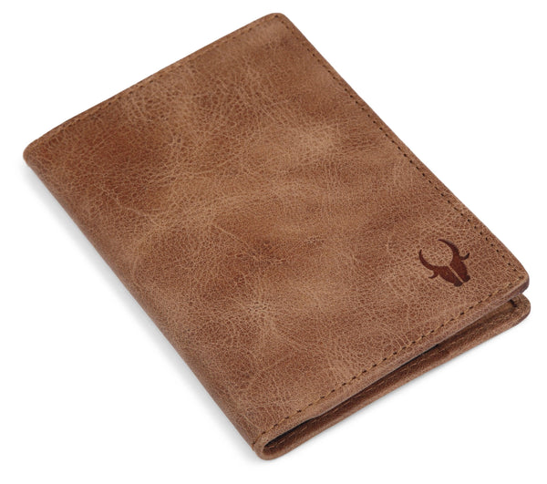 WILDHORN® Leather Passport Holder Cover Case RFID Blocking Travel Wallet