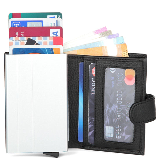 WildHorn® RFID Protected Unisex Genuine Leather Card Holder - WILDHORN