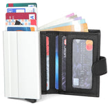WildHorn® RFID Protected Unisex Genuine Leather Card Holder (Black) - WILDHORN
