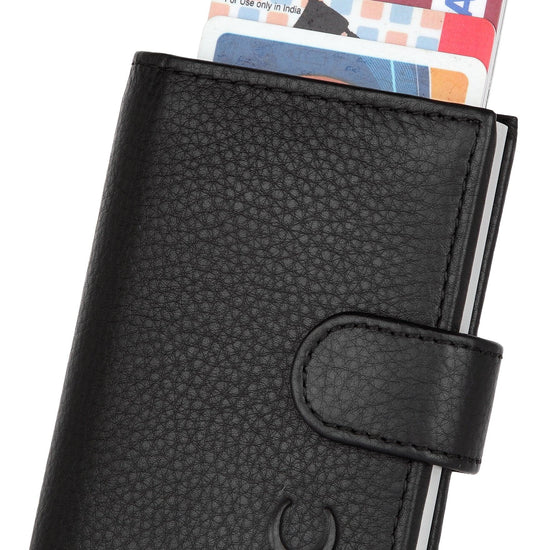 WildHorn® RFID Protected Unisex Genuine Leather Card Holder - WILDHORN