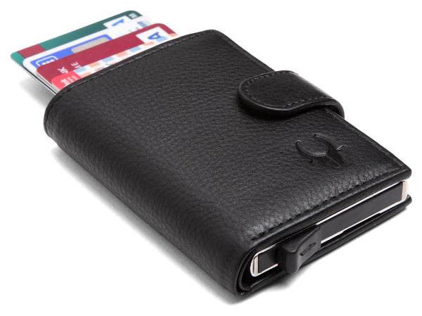 WildHorn® RFID Protected Unisex Genuine Leather Card Holder - WILDHORN