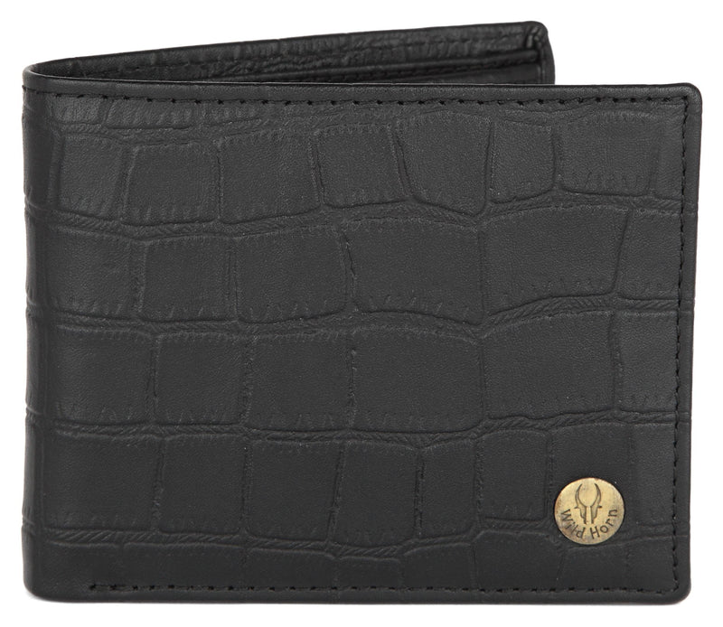 WildHorn® Old River Brown Genuine High Quality RFID Protected Mens Leather Wallet and Belt Combo