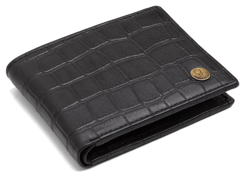 WildHorn® Old River Brown Genuine High Quality RFID Protected Mens Leather Wallet and Belt Combo